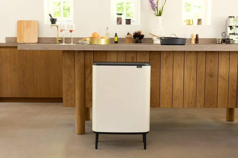 Waste Bin Brabantia Bo Touch Hi 60L, Soft Beige