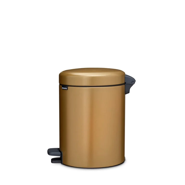 Кош за смет с педал Brabantia NewIcon 5L, Warm Brass