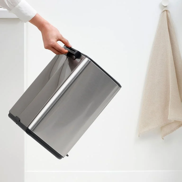 Кош за смет Brabantia Bo Pedal 12L, Matt Steel Fingerprint Proof