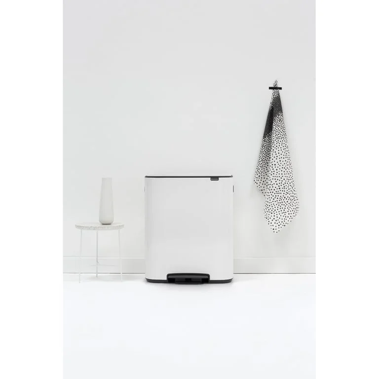 Waste Bin Brabantia Bo Pedal 2x30L, White