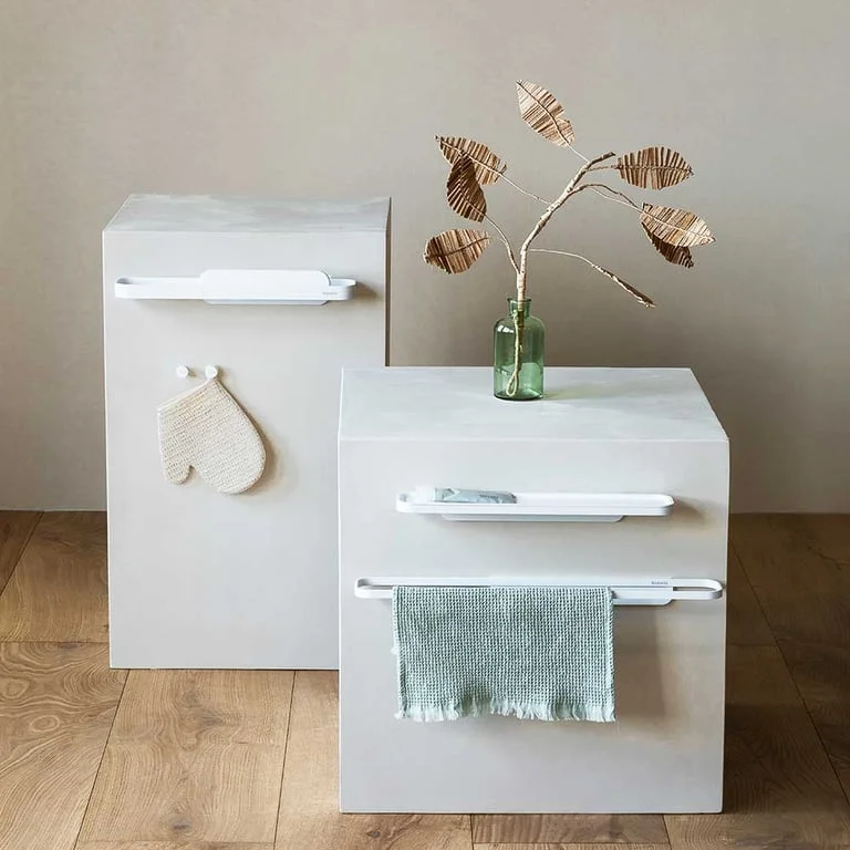 Shower Shelf with Squeegee Brabantia MindSet Mineral Fresh White