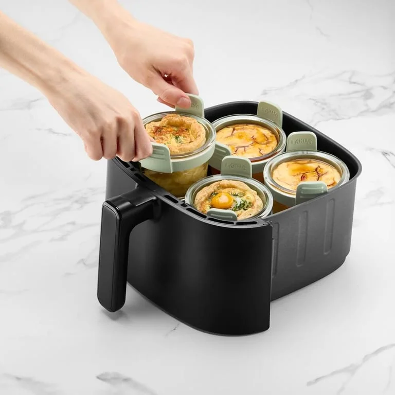 Air Fryer Glass Mini Cups Lekue 4 pcs, Transparent