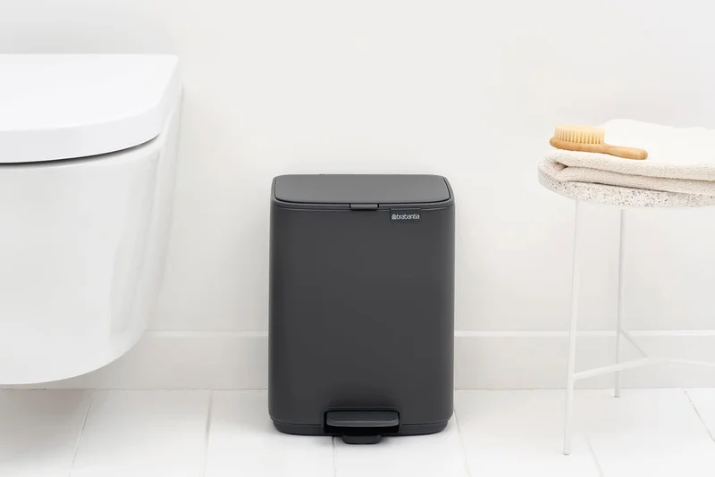 Кош за смет Brabantia Bo Pedal 7L, Mineral Infinite Grey