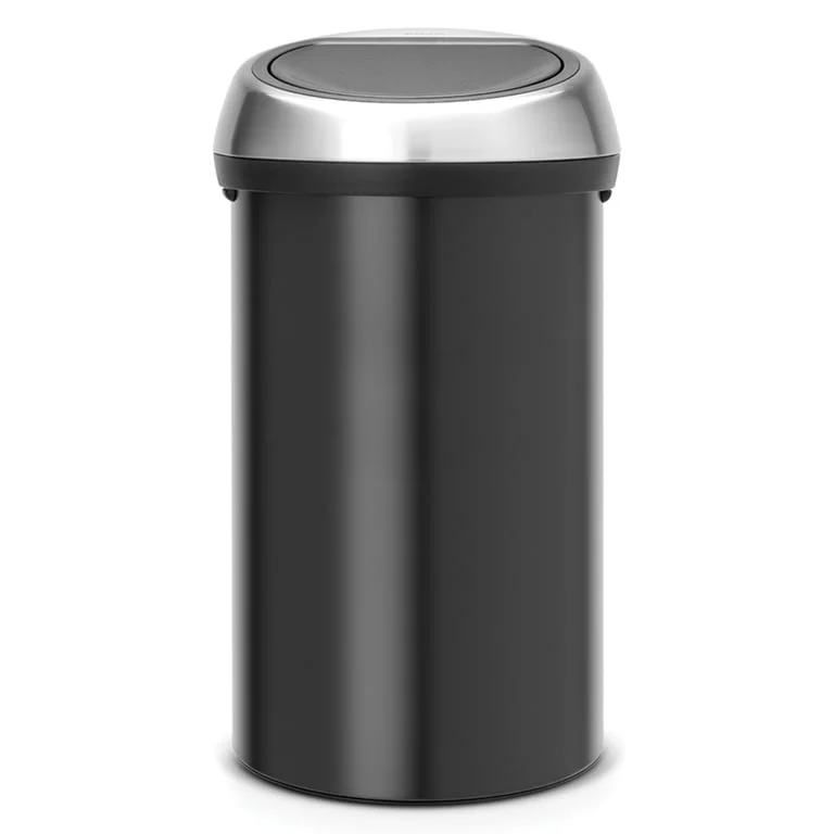 Touch Bin Brabantia, 60 L, Steel Lid Matt Black
