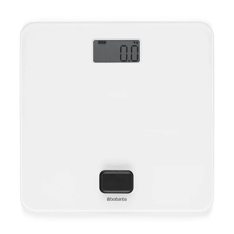 Дигитална везна за баня Brabantia ReNew White, работа без батерии