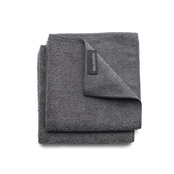 Microfibe dish cloths, Brabantia SinkSide Dark Grey, 2 pcs