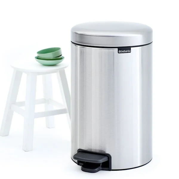 Waste Bin NewIcon Brabantia 12L Matt Steel FPP