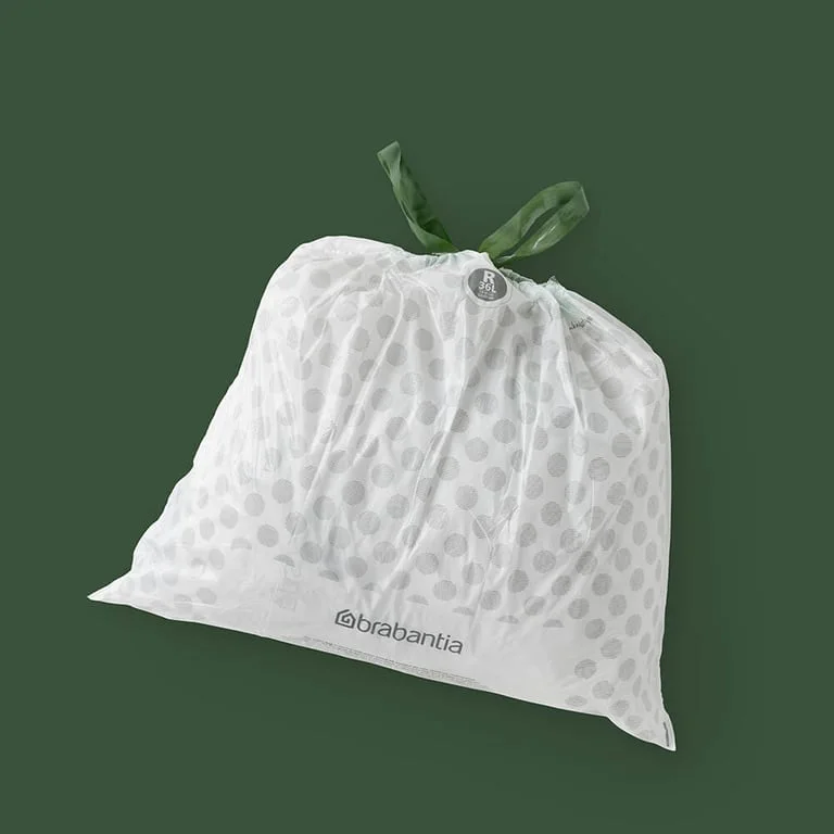 PerfectFit Bags Brabantia Size R, 36L, 40 pcs, White, Dispenser