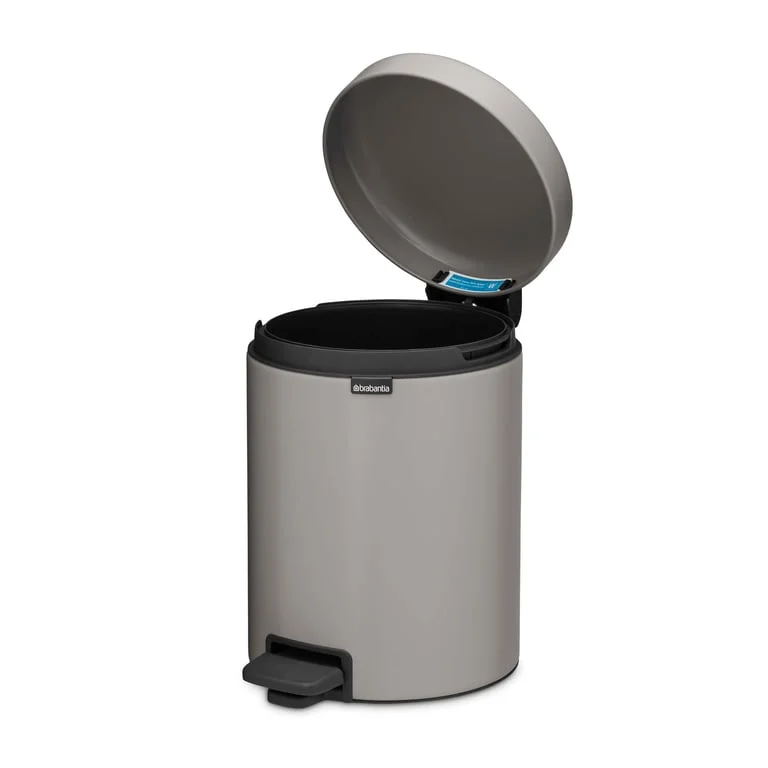 Кош за смет с педал Brabantia NewIcon 5L, Soft Grey