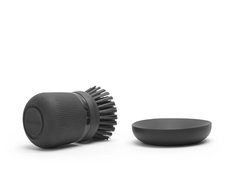 Soap Dispensing Dish Brush Brabantia, Dark Grey