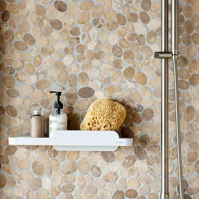 Shower Shelf with Squeegee Brabantia MindSet Mineral Fresh White