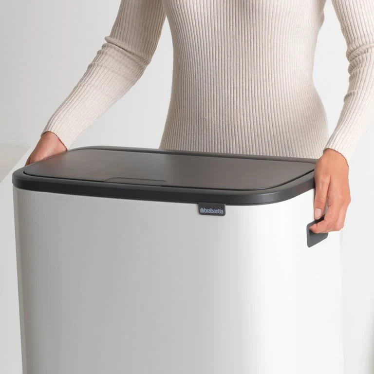 Bo Touch Bin Brabantia, 60 litre, Plastic Bucket White