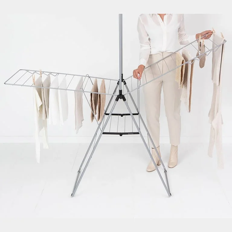 Drying Rack Brabantia Hangon, 25m, Rod, Metallic Grey