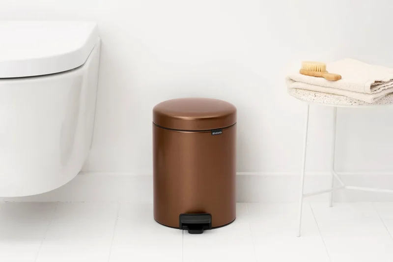 Кош за смет с педал Brabantia NewIcon 5L, Warm Bronze