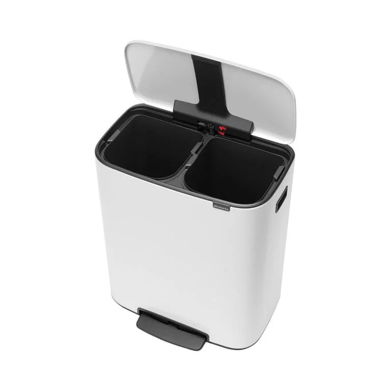 Waste Bin Brabantia Bo Pedal 2x30L, White