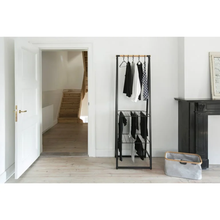 Clothes Rack Brabantia Linn Black, Compact