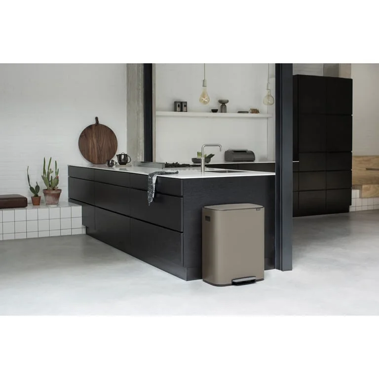 Кош за смет Brabantia Bo Pedal 2x30L, Platinum