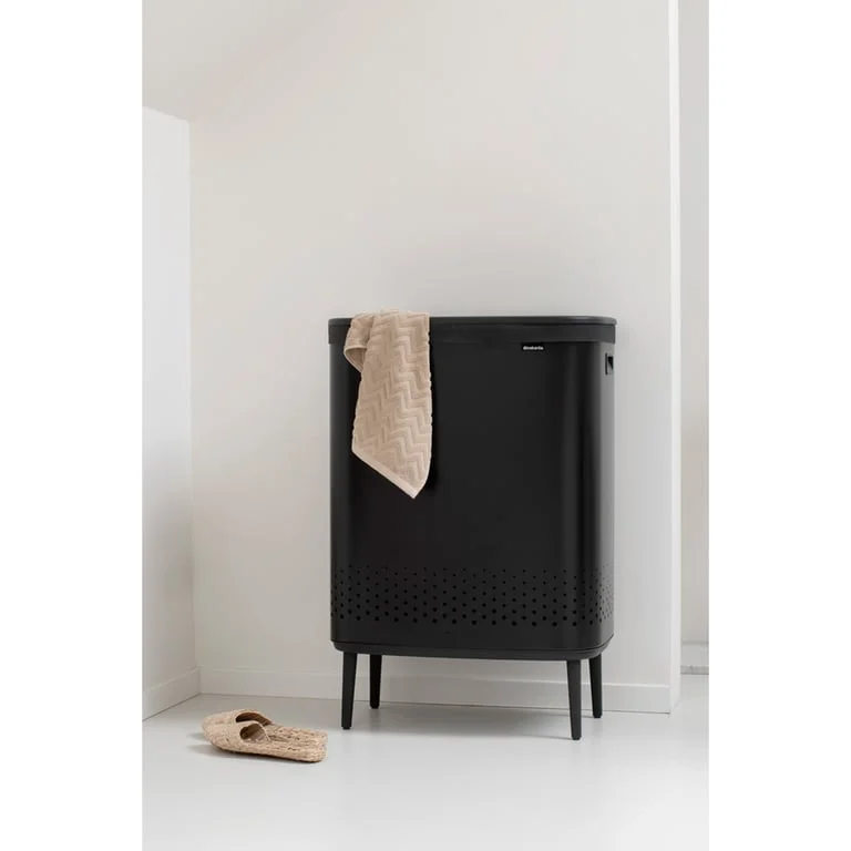 Кош за пране Brabantia Bo 2x45L, Matt Black