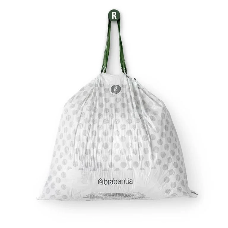 PerfectFit Bags Brabantia Size R, 36L, 20 pcs, White