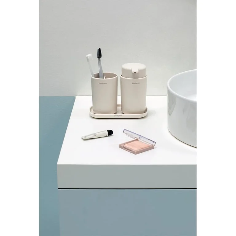 Bathroom Accessory Set Brabantia, 3 Pieces, Soft Beige
