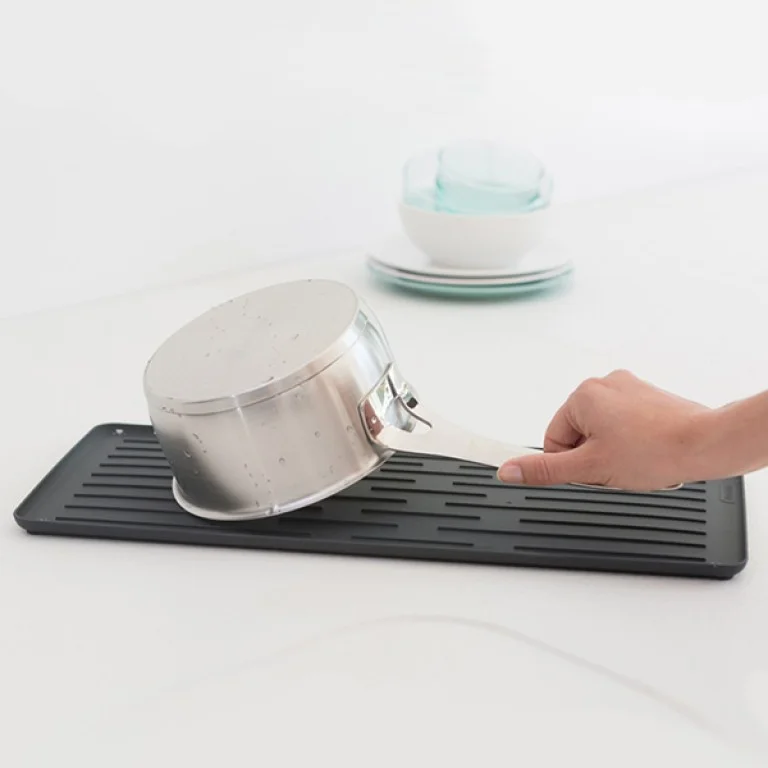 Compact dish drying rack, Brabantia, Dark Grey