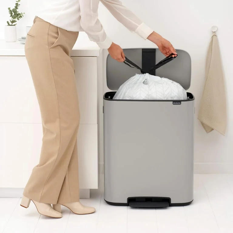 Waste Bin Brabantia Bo Pedal 60L, Soft Grey