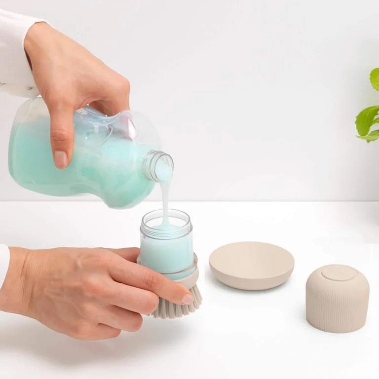 Soap Dispensing Dish Brush Brabantia, Soft Beige