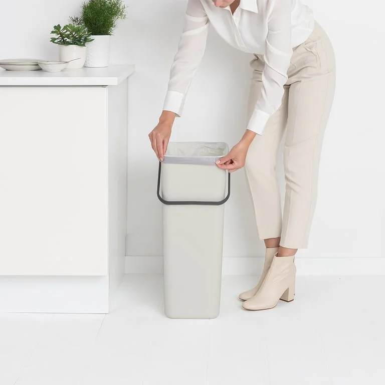 Waste Bin Brabantia Sort&Go 40L, Light Grey