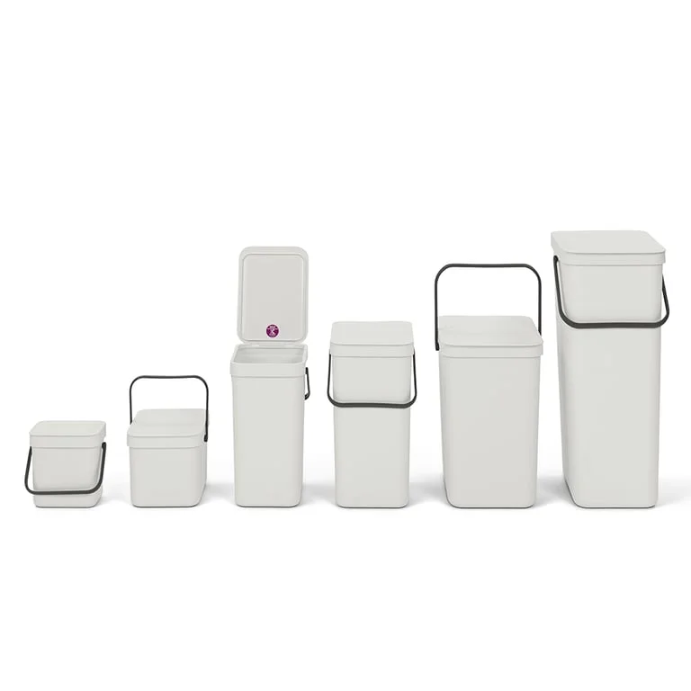 Waste Bin Brabantia Sort&Go 40L, Light Grey