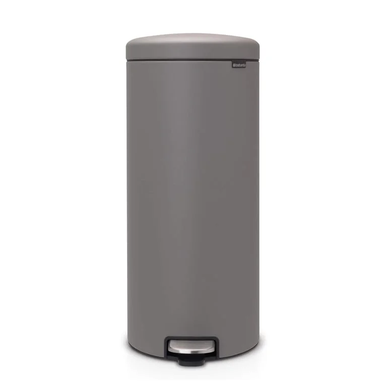 Кош за смет с педал Brabantia NewIcon 30L, Mineral Concrete Grey