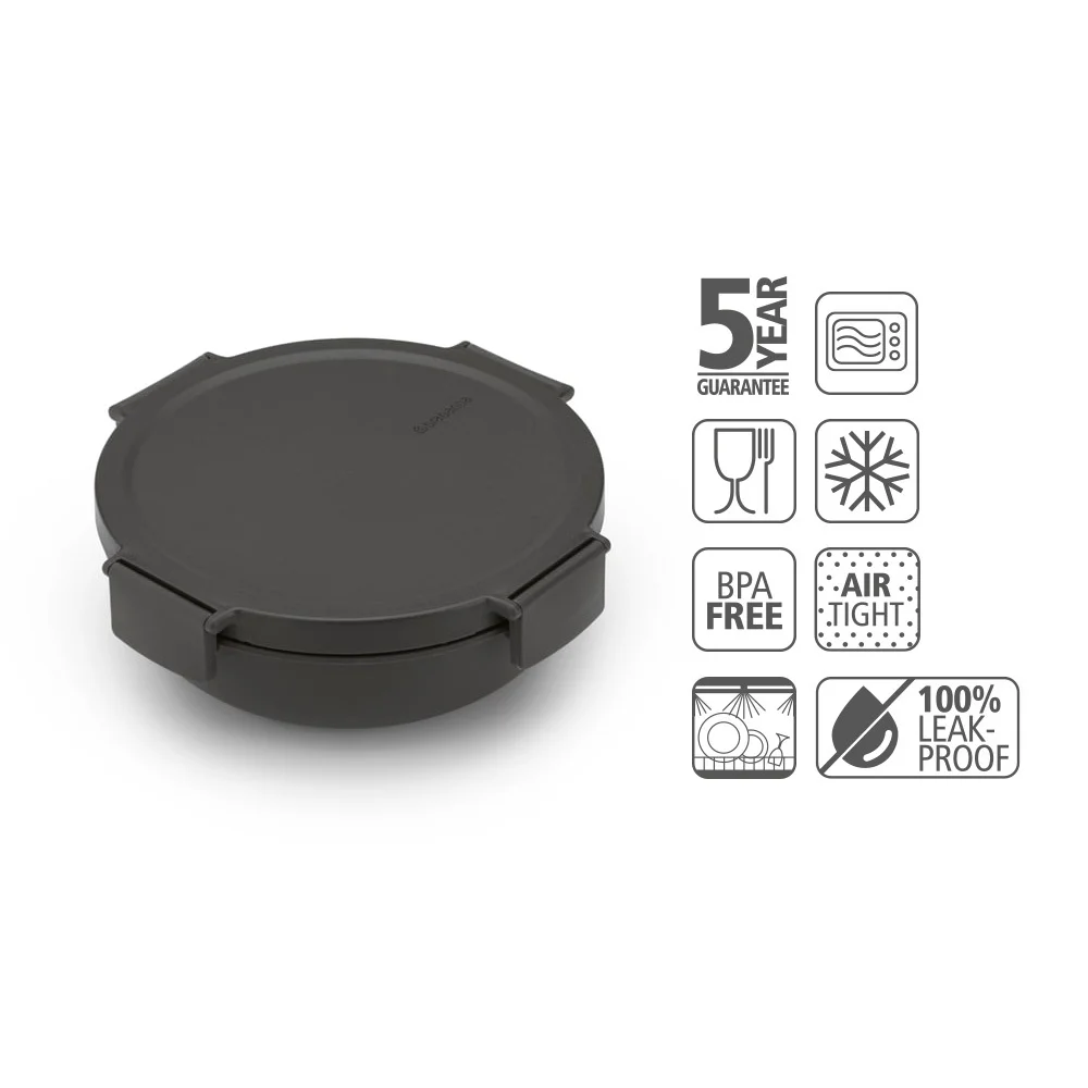 Купа за салата Brabantia Make&Take 1.3L, Dark Grey