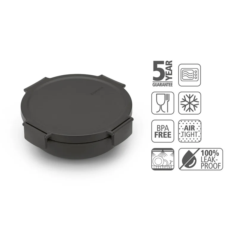 Купа за салата Brabantia Make&Take 1.3L, Dark Grey