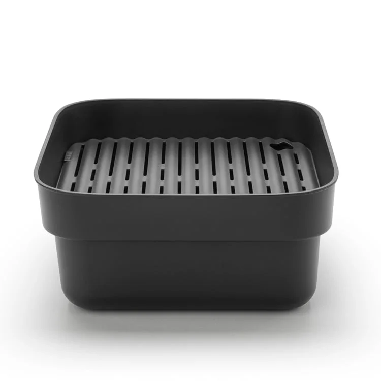 Washing Up Bowl with Drying Tray Brabantia, Dark Grey