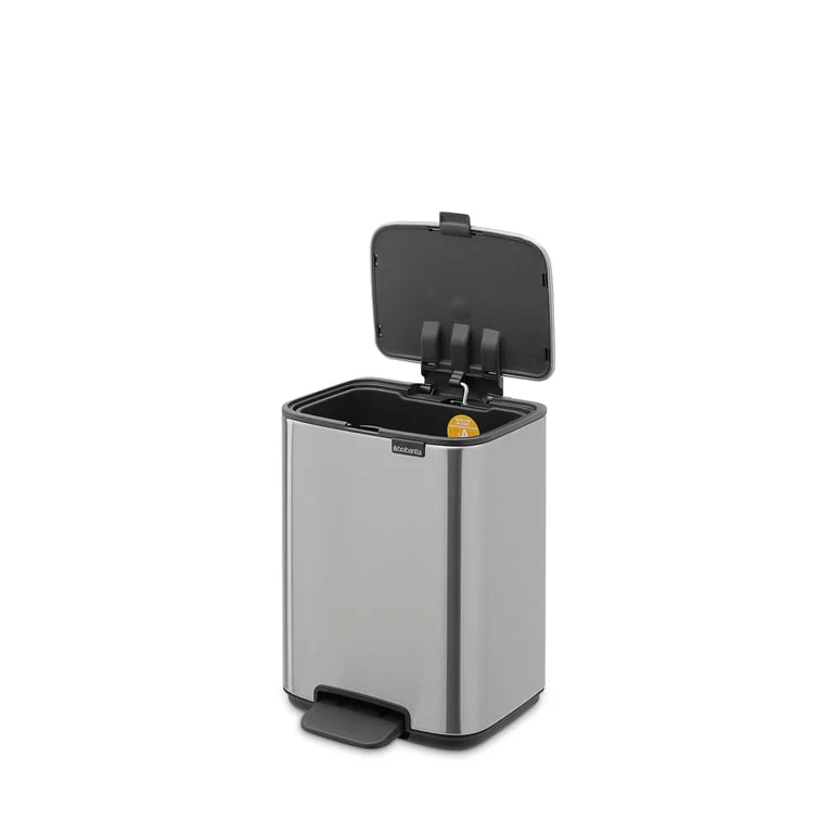 Кош за смет Brabantia Bo Pedal 4L, Matt Steel Fingerprint Proof