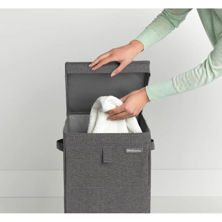 Stackable Laundry Box Brabantia Linn, 35L, Pepper Black