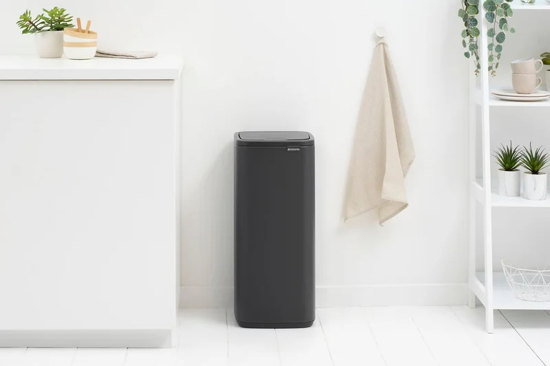 Waste Bin Brabantia Bo Touch 30L, Mineral Infinite Grey