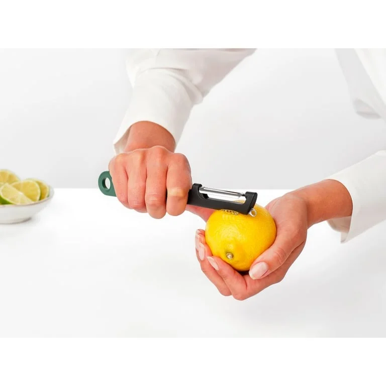 Swivel Food Peeler plus Zester Brabantia Tasty+ Fir Green
