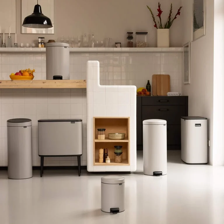 Кош за смет с педал Brabantia NewIcon 12L, Soft Grey
