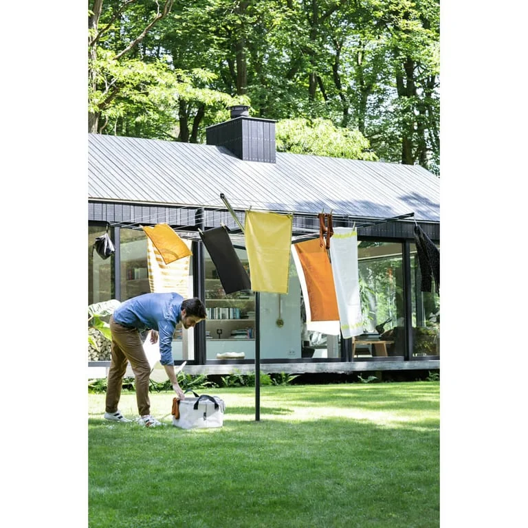 Outdoor Dryer Brabantia Lift-O-Matic 50m, Metal Soil Spear, Anthracite
