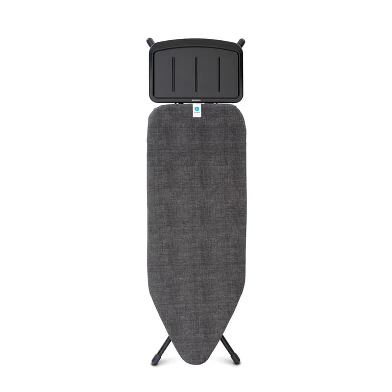 Ironing Board Brabantia C 124x45cm, Solid Steam Unit Holder, Denim Black