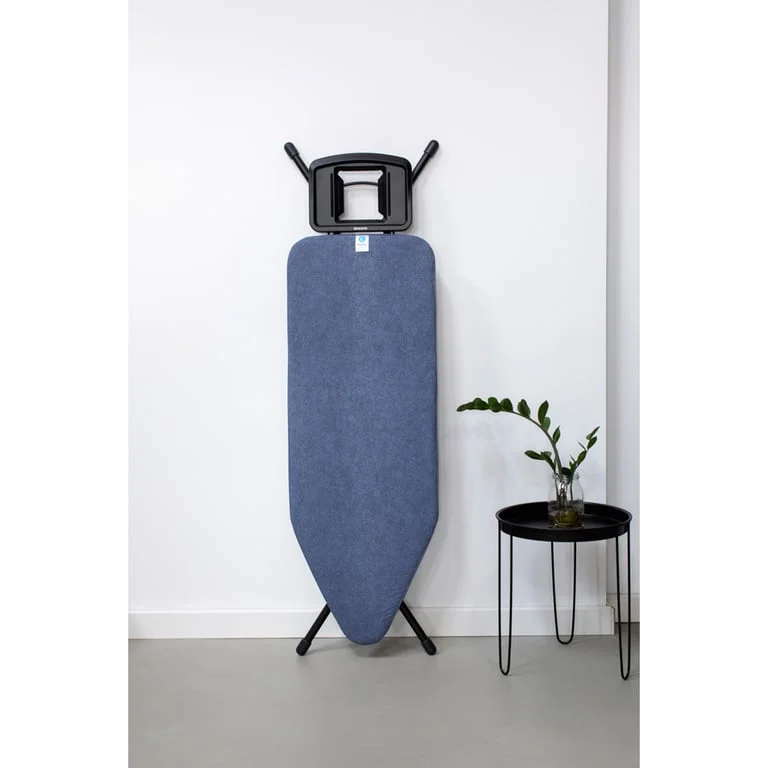 Ironing Board Brabantia C 124x45cm, Solid Steam Iron Rest, Denim Blue