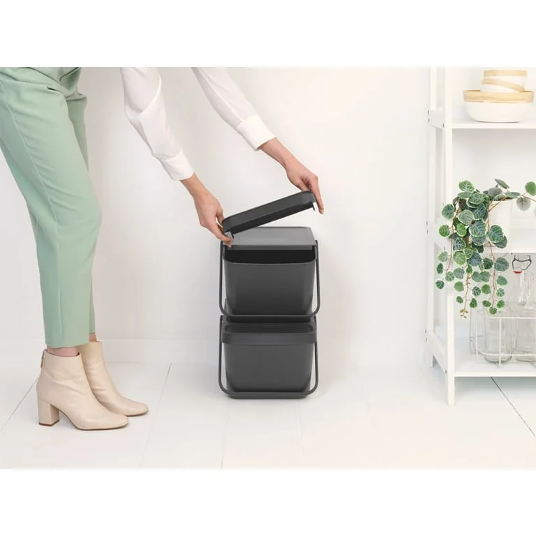 Recycle Bin Brabantia Sort & Go Stackable 20L, Grey