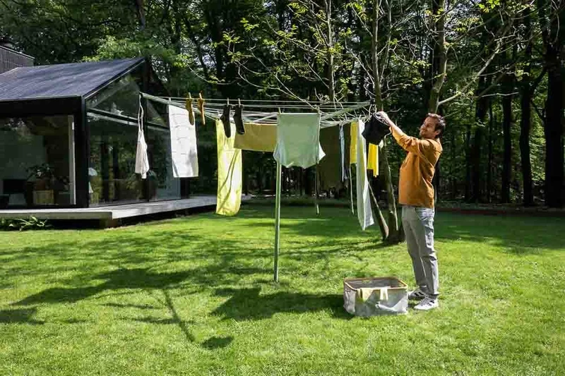 Външен простор Brabantia TopSpinner 50m, метален шиш за вкопаване, калъф