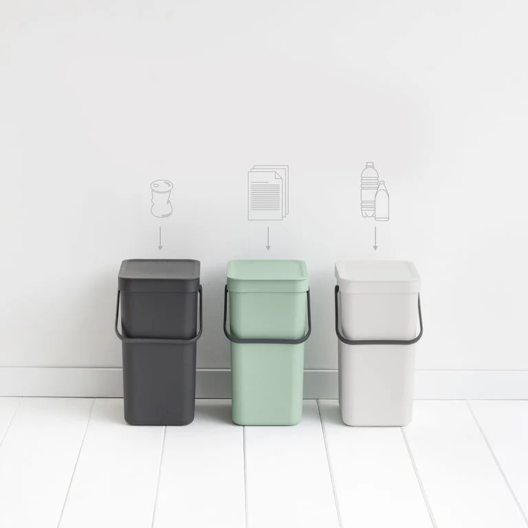 Waste Bin Separation Basket Brabantia Sort&Go 12L, Jade Green