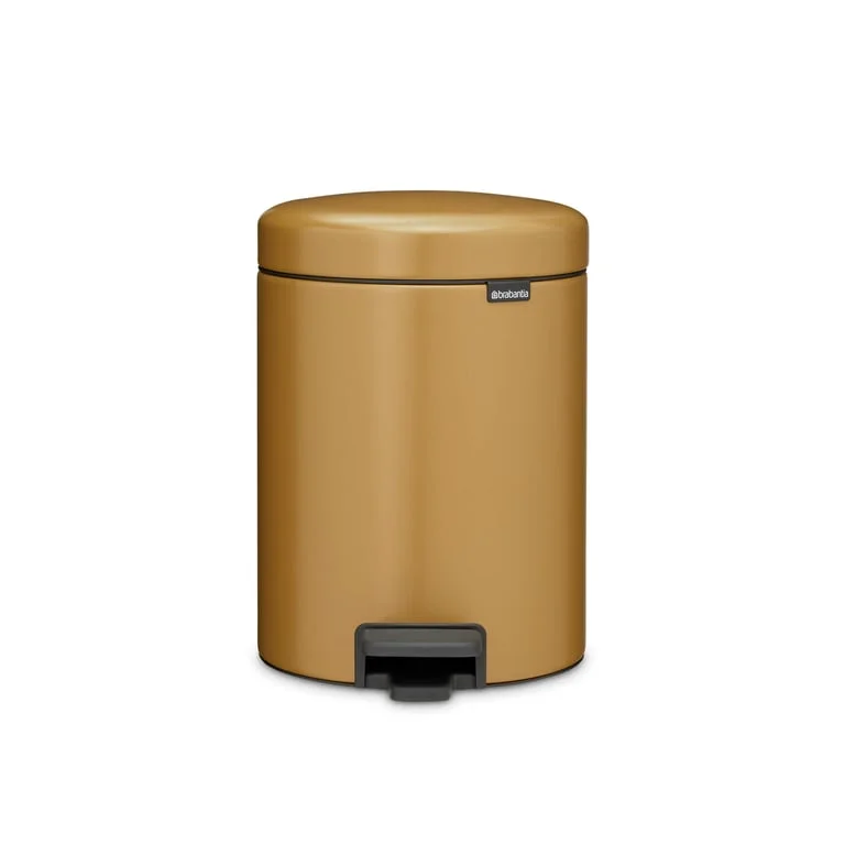 Кош за смет с педал Brabantia NewIcon 5L, Warm Gold