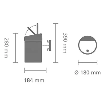 Touch Bin Brabantia, 3 L White