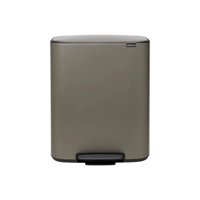 Waste Bin Brabantia Bo Pedal 60L, Platinum