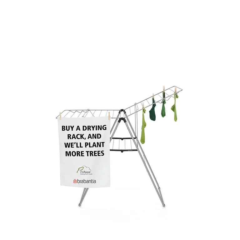 Drying Rack Brabantia Hangon, 20m, Metallic Grey