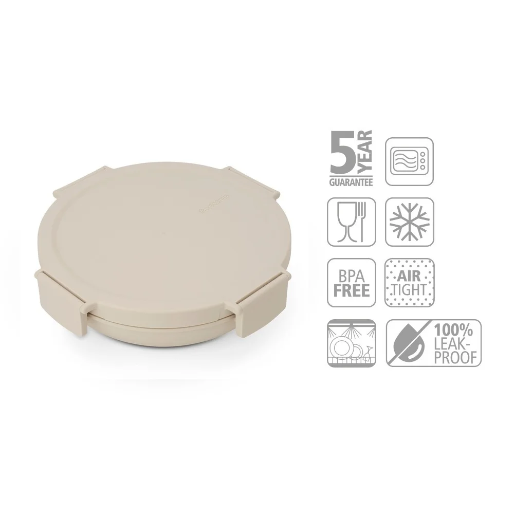 Lunch Bowl Brabantia Make&Take Soft Beige 1L, Plastic