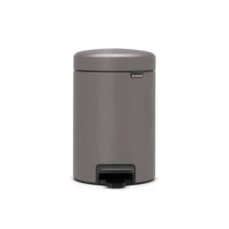 Кош за смет с педал Brabantia NewIcon 3L, Mineral Concrete Grey
